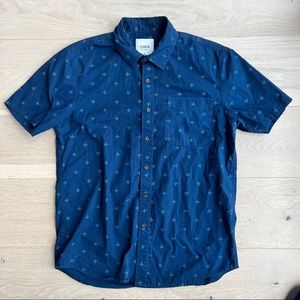 Katin shirt sleeve button down shirt vintage pattern